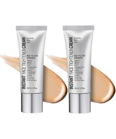 Face Tightener No-Filter Primer Instant Tightener No-Filter Primer Skin Tightener Primer Face Makeup Face Blurring Primer for Face Before Makeup 1 Fl. Oz.Face Primer Makeup (2pcs 1 Fl. Oz.) 2pcs 30 ml (Pack of 1)