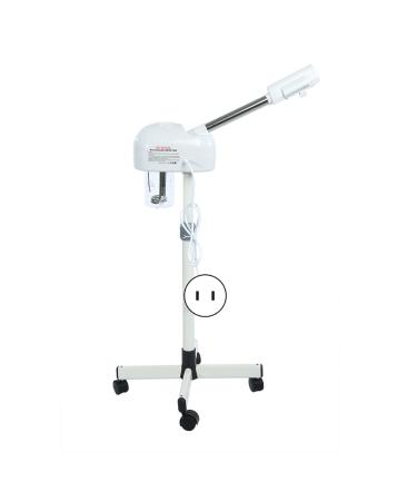 Professional Facial Steamer Moisturizing & Wrinkle Removal 4pcs Wheels Adjustable Height Detachable 1000ml Water Cup Purify & Whiten Skin Promote