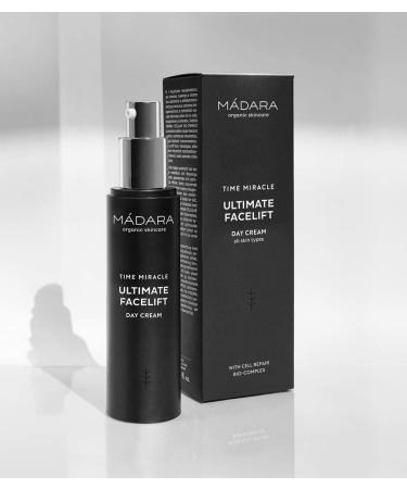 M DARA Organic Skincare | Time Miracle Ultimate Facelift Day Cream - 50ml With Hyaluronic Acid and Cellular Bio-Complex Anti-ageing formula Lightweight texture Instant lifting effect Vegan Black - Buy Online on SooperMarket.com
