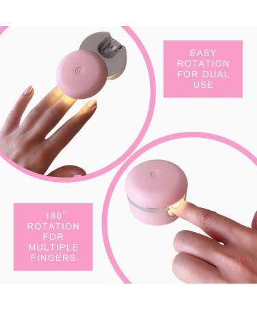 HayHay 3W UV Nail Lamp, Anticlockwise 180 Rotation, Portable Manicure Gel Lamp with 30/60s Timer and Mini Gel Polish - White - Buy Online on SooperMarket.com