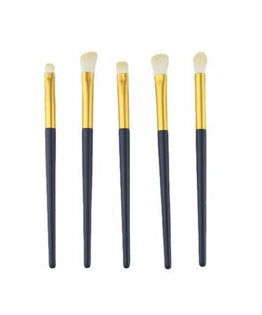 Complete Set of 5 Eyeshadow Blending Brushes Premium Synthetic Makeup Applicator Kit