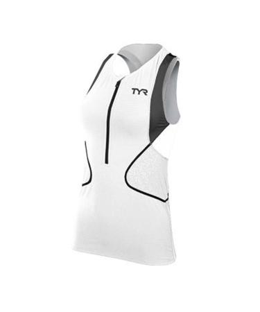 TYR Sport Women's Sport Competitor Singlet Small White