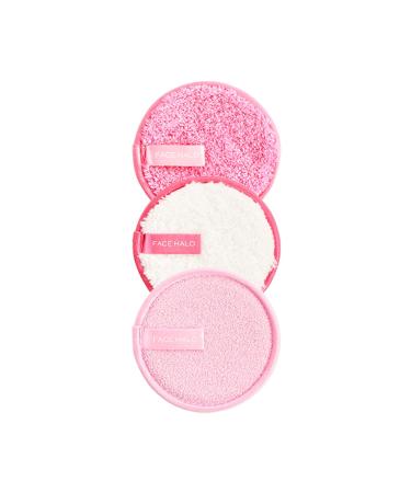 Face Halo Glow Skin Set - 3 Step Reusable Pads for Effective Cleansing, Exfoliation, and Glowing Skin - Buy Online on SooperMarket.com