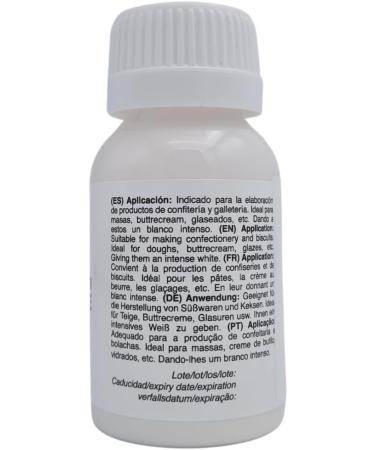 Azucren White Food Colouring Gel Excellent Whitener for Buttercream Fondant Sugar and Chocolate Gluten-Free 60g - Buy Online on SooperMarket.com