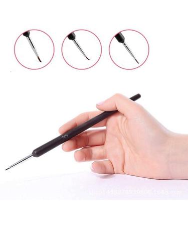 Professional Nail Art Brush Set - 3-Piece Design for Manicure & Salon | Detail Liner Brushes (6mm 7mm 10mm) - Buy Online on SooperMarket.com