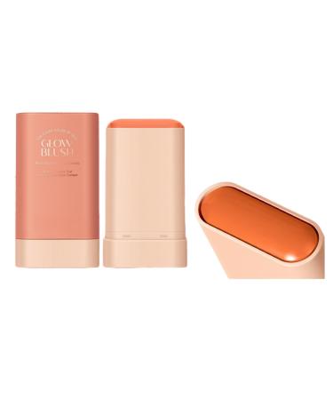 Lovelycat On the Go Makeup Blush Stick Long Lasting Natural Nude Makeup Tinted Moisture Stick Shadow Lips Cheek Waterproof Creamy Makeup Long Lasting Natural Nude Makeup for All Skin (orange)