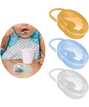 Beito 3pcs BPA-Free Pacifier Holder Case - Baby-Resistant Storage Box for Soothers & Supplies - Buy Online on SooperMarket.com
