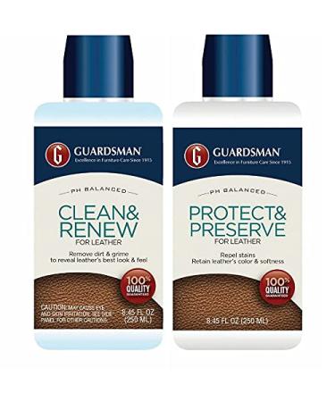 Guardsman Leather Care Bundle: Leather Cleaner and Leather Protector