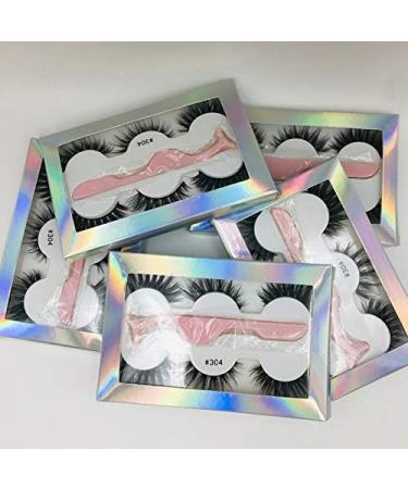 Desikixudy 3 Pairs 3D Lashes Natural False Eyelashes Dramatic Fluffy Soft Wispy Volume Reusable Eyelash 306 - Buy Online on SooperMarket.com