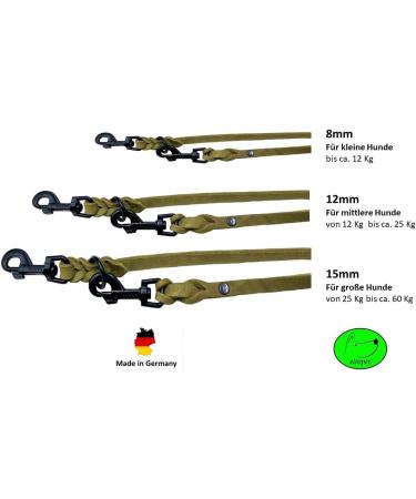 Adjustable Dog Liner for Small & Large Dogs - 3.50m Double Line with Black Hooks & Olive Green - Perfect for International Shipping - Buy Online on SooperMarket.com
