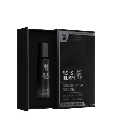 Concentrated Cologne for Men by Beard Struggle - 6x More Longer Than Traditional Colognes - Platinum Collection - Aesir's Triumph - Mens Cologne 15 mL / 0.5 US. fl. oz. Glass Roller Bottle