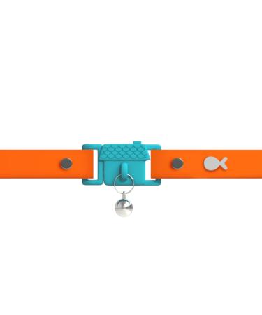Kittyrama Cat Collar. Award Winning. Breakaway. Vet Approved. As Seen in Vogue. Other Styles Available Adult Tangerine