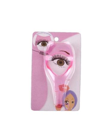 1PCS 3 in 1 eyelash tool mascara shield application eyelashes guidelines for make-up transparent plastic eyelid card (pink)