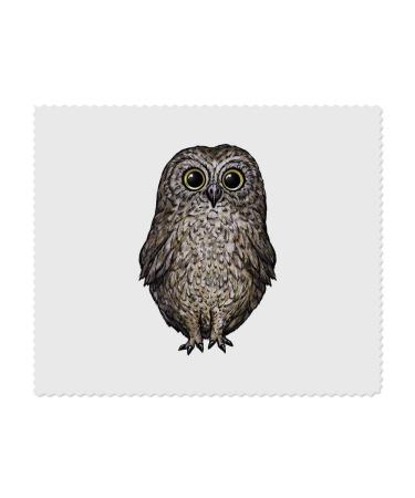 2 x 'Cute Owl' Microfiber Lens/Eyeglass Cleaning Cloths (LC00021041)