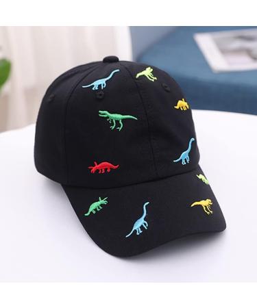 XYIYI Black Dinosaur Cotton Boys Baseball Hat | Toddler Boy Sun Hats Summer Cap - Ages 2-8 - Buy Online on SooperMarket.com