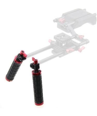 CAMVATE DSLR Handle Grips with Rod Clamp for 15mm Rod Rig Rail Support - 1 Pair (Model 1076) - Buy Online on SooperMarket.com