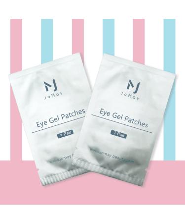 JOMAY Eyelash Extension Gel Pads Kit - 50 Pairs, Canthus Bifurcation Design, Under Eye Pads for Grafting (White) - Buy Online on SooperMarket.com