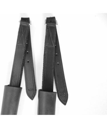 Buy PS Horse Articles 2.5cm Wide English Stirrup Leathers with Cover/Loop - Black 140cm Length | Shop Internationally - Buy Online on SooperMarket.com