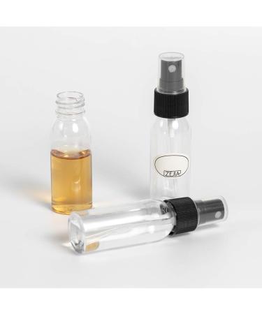 ZEJIA 12 Pack Mini Spray Bottles 1 oz | Fine Mist Travel Essential Oil & Perfume Sprayers | 30ml Black Bottles with Stickers & Droppers - Buy Online on SooperMarket.com