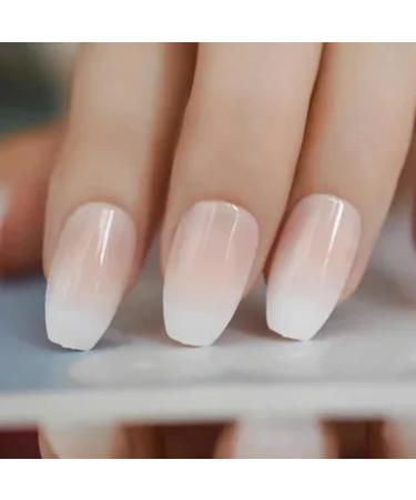 Ruarby Coffin Nail Tips Press On Nail Tips Clear False Nails Tips Full Cover Nail Tips with Positioning Line Nail Extension Tip - Buy Online on SooperMarket.com