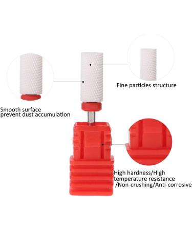 Nail Drill Bit Ceramic Nail Drill Bit Electric Manicure Machine Accessories for Wiping Nail Gel Pedicure Nail Milling Cutter Rotary Nail File DIY Nail Design Tool for Personal/Salon (#03) - Buy Online on SooperMarket.com