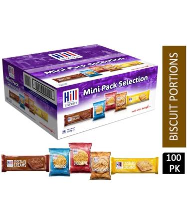 Hill's Assorted Biscuit Minipacks | Perfect for Sharing | Individually Packed | All Your Favourites in One Box | 100 x 3 Biscuits | 3.34kg - Buy Online on SooperMarket.com