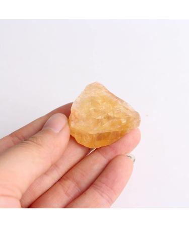 1PC Natural Raw Citrine Ore Crystal Rock Specimen Collection Home Decoration and DIY Gifts Fish Tank Stone Suitable for Home natural stone Brazil Citrine 15-30g - Buy Online on SooperMarket.com