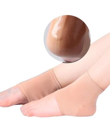 Milists Gel-Dersen Steering Sleeves - Silicone Heel Gel Protectors for Cracked Heels Moisturizing Heel Sleeve & Spa Insole Repair - Buy Online on SooperMarket.com