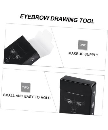 FOYTOKI 1box Black Eyebrow Measuring Tool Reliable Eyebrow Ruler Eyebrow Tattoos Ruler 6x4.5cm Black - Buy Online on SooperMarket.com
