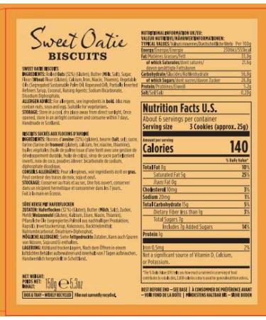 Shortbread House of Edinburgh Mini Sweet Oatie Biscuit Cookies - 5.3 oz - Buy Online on SooperMarket.com