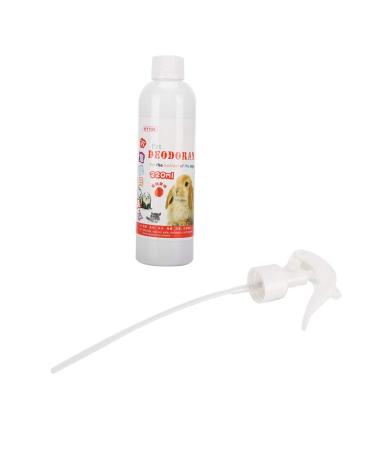 Pet Odor Eliminator 220ml Rabbit Cage Stain and Odor Remover for Small Animals Hamster Rabbit Urine Feces Vomit and Drool(Honey Peach)