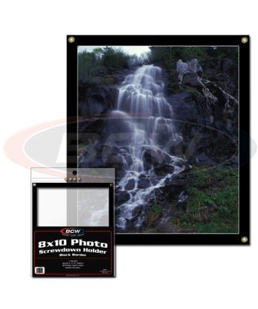 BCW 1-8X10-SD-B Bcw 8X10 Screwdown Holder - Black Border