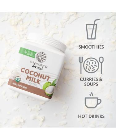 Organic Sunwarrior Coconut Milk Powder with MCT - 358g | Vegan, Keto, Paleo, Gluten-Free Coffee Creamer | Sugar-Free, Dairy-Free, Shelf Stable - Buy Online on SooperMarket.com