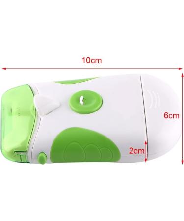 Wakects Electric Nail Clipper Innovative 2-in-1 Design Safe Touch Built-in Light Removable Head White and Green - Buy Online on SooperMarket.com
