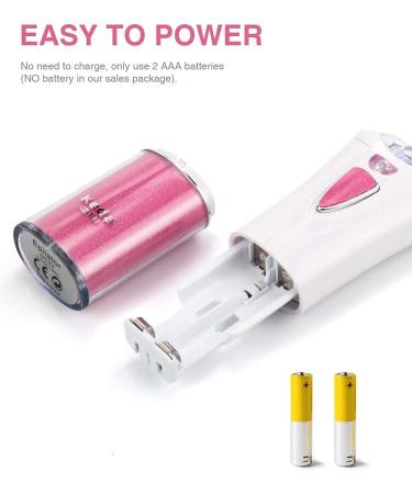 Lanmeri Smooth Glide Epilator for Women - Electric Hair Removal Device with LED - For Face, Body, Arms, Legs, Underarms, Bikini Area - Pink - Buy Online on SooperMarket.com