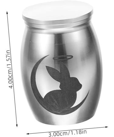 GANAZONO 5pcs Rabbit Urn Dog Urns for Ashes Mini Urns for Ashes Small Pet Urn Bunny Pet Urns Stainless Steel 4.00X3.00X3.00CMx5pcs Silverx5pcs - Buy Online on SooperMarket.com
