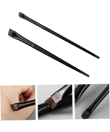 Baluue 9 Sets Eyeliner Brush Makeup Brush Multi-function Eyebrow Brush Ear Black Wood - Buy Online on SooperMarket.com