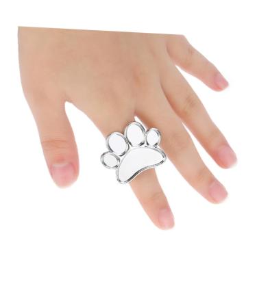 NOLITOY Rings Nail Art Alloy Palette Finger Ring Nail Art Palettes Jewelry Paint