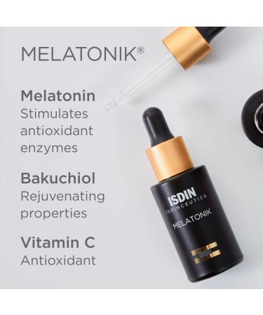 ISDIN Melatonik Overnight Recovery Serum - Anti-Aging Benefits with Melatonin, Bakuchiol & Vitamin C - Buy Online on SooperMarket.com