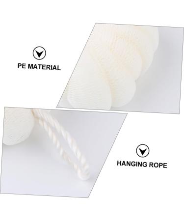 NOLITOY 4 Pcs Large Bath Scrubber Ball Set | Shower Bubble Balls & Loofahs for Ultimate Clean | Ideal for All Skin Types - Buy Online on SooperMarket.com