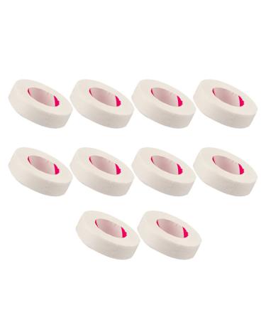 FOMIYES 10 Rolls Grafting Tape fabric tape eyelash Green Eyelash Tape under eye tape eyelash foam tape elastic foam tape eyeshadow tape Non-woven tape white Japan breathable