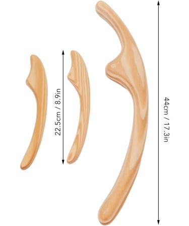 3pcs Cypress Gua Sha Tool Set | Muscle Relaxation & Cellulite Removal Massager for Face Arms Legs Back | Shop Internationally - Buy Online on SooperMarket.com