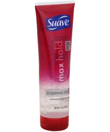 Suave Max Hold 8 Sculpting Gel 9 oz (Pack of 2) 9 Ounce (Pack of 2)
