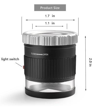 30X Loupe Magnifier Adjustable Focal Length Magnifier Foldable Jewelry Magnifier Glass for Textile Optical Embroidery Circuit Board Coins etc. - Buy Online on SooperMarket.com