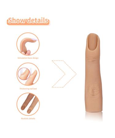 Silicone Nail Training Fingers Set for Perfect Acrylic Nails - 3 Pieces - Buy Online on SooperMarket.com