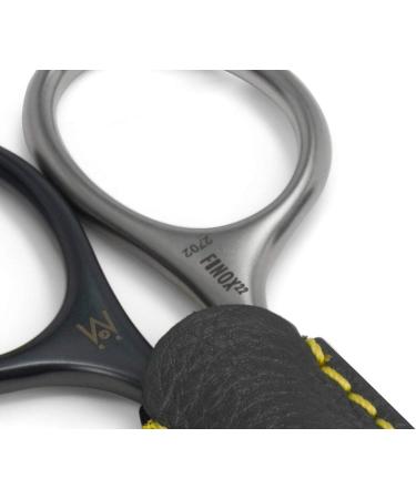 GERMANIKURE Tower Point Cuticle Scissors - Self-Sharpening FINOX22 Titanium Coated Stainless Steel - Professional Manicure Tools - Leather Case - Made in Solingen Germany - Buy Online on SooperMarket.com