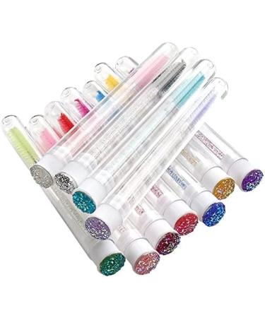 10Pcs Reusable Eyebrow Brush Tube Dust-Proof Eyelash Brush Tube Replaceable Makeup Brushes Mascara with New Eyelash Resin Drill - Buy Online on SooperMarket.com