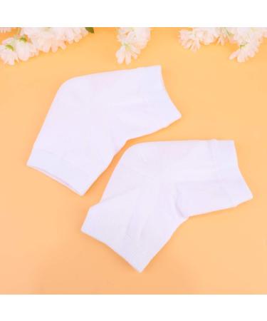minkissy 4 Pairs Rough Calluses Socks Feet Repair Socks Heel Protector Socks Heel Sleeves Protectors Heel Socks Heel Moisturizing Socks Men and Women Anti Cracked Feet Ankle Socks White - Buy Online on SooperMarket.com