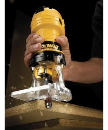 Dewalt DWE6000 4.5-Amp Single Speed Laminate Trimmer Router - 1/4-Inch - Buy Online on SooperMarket.com