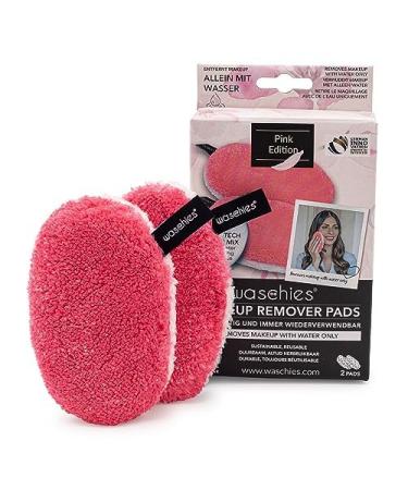 Washable Washamm Sleeping & Cleaning Pads "Pink Edition" reusable deep cleaning cleaning only with water skin-friendly hypoallergenic Supersoft 2 Set 2 pieces (1 Pack) Pink